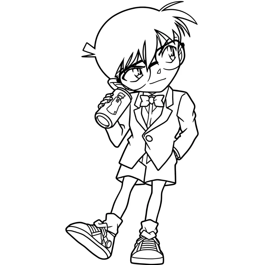 Conan 22 para colorear para imprimir gratis