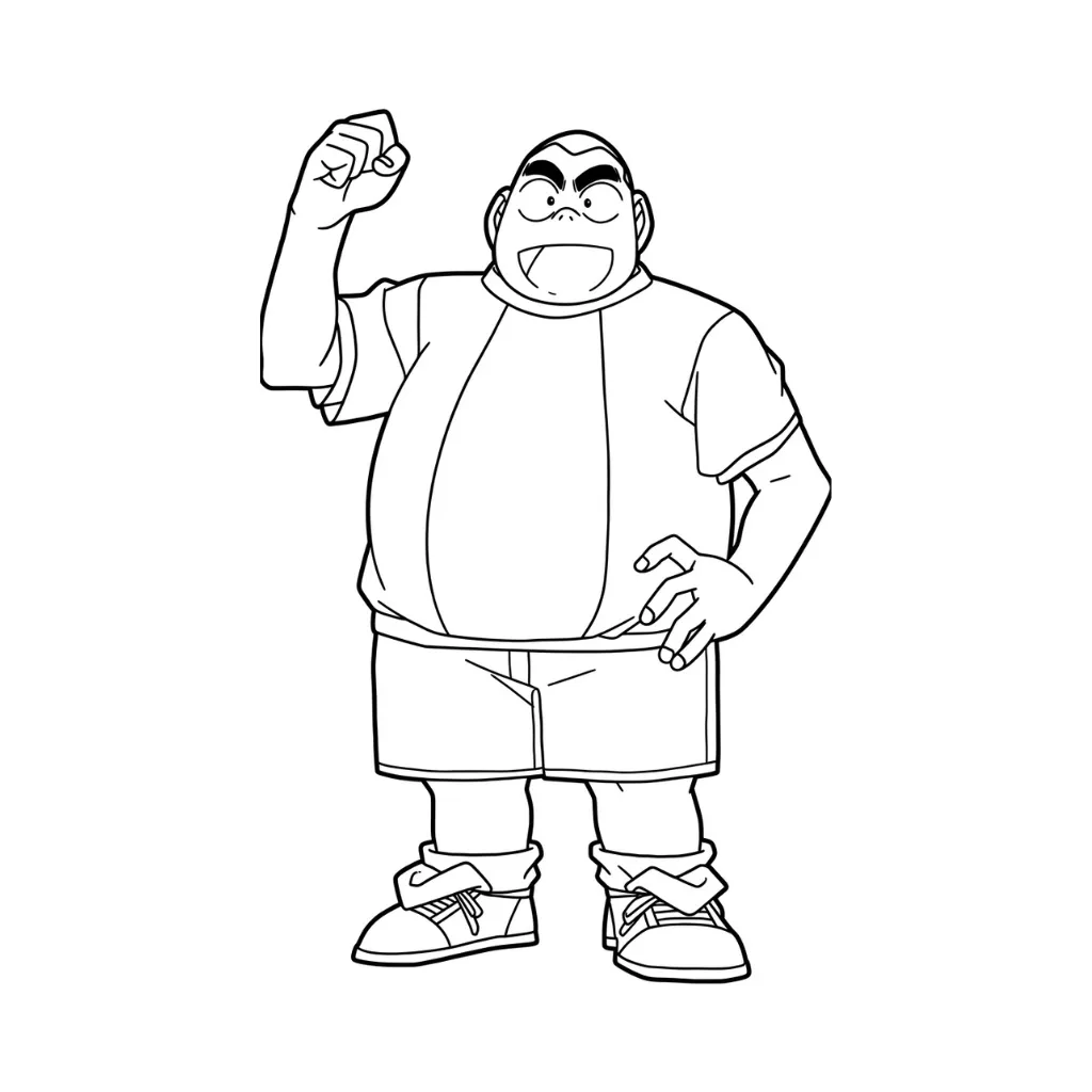 Conan 5 de niño para colorear para imprimir