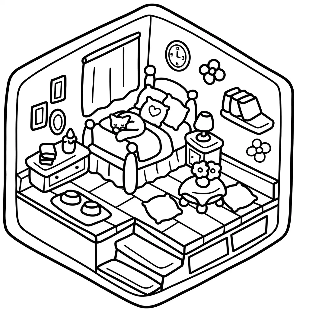 Cozy Corner 26 para colorear para niño de para imprimir