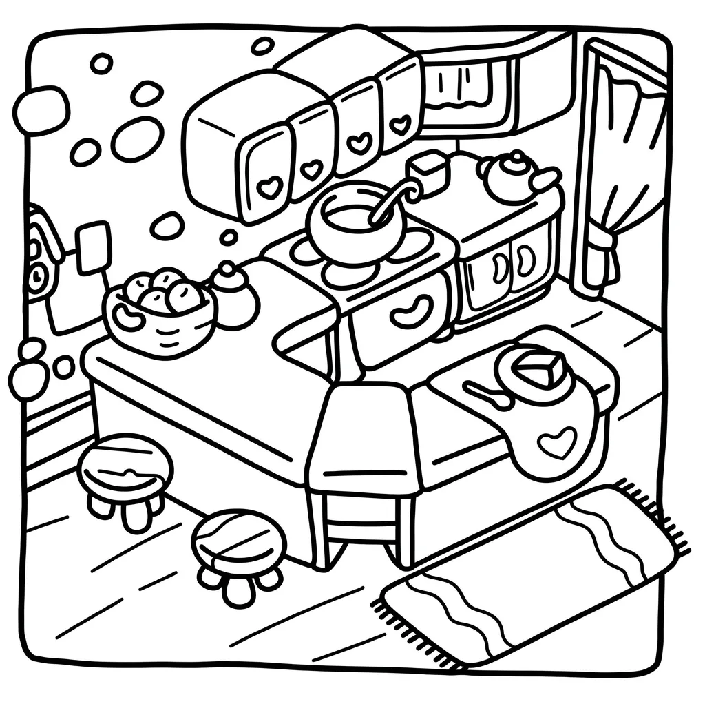 Cozy Corner 27 para colorear para imprimir para niño de 2 años