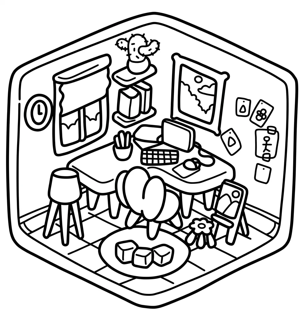 Cozy Corner 28 para colorear para imprimir a4