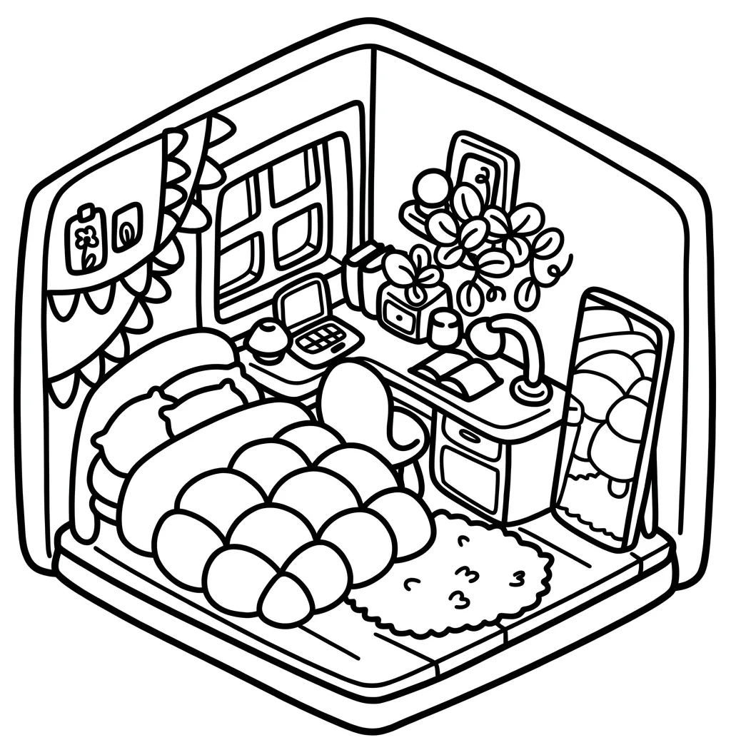 para imprimir Cozy Corner 37 para colorear gratis