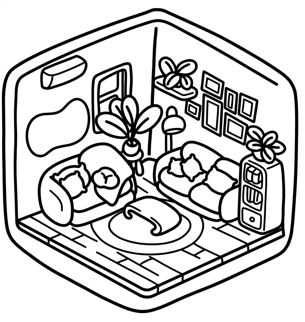 Cozy Corner 40 para colorear para imprimir gratis