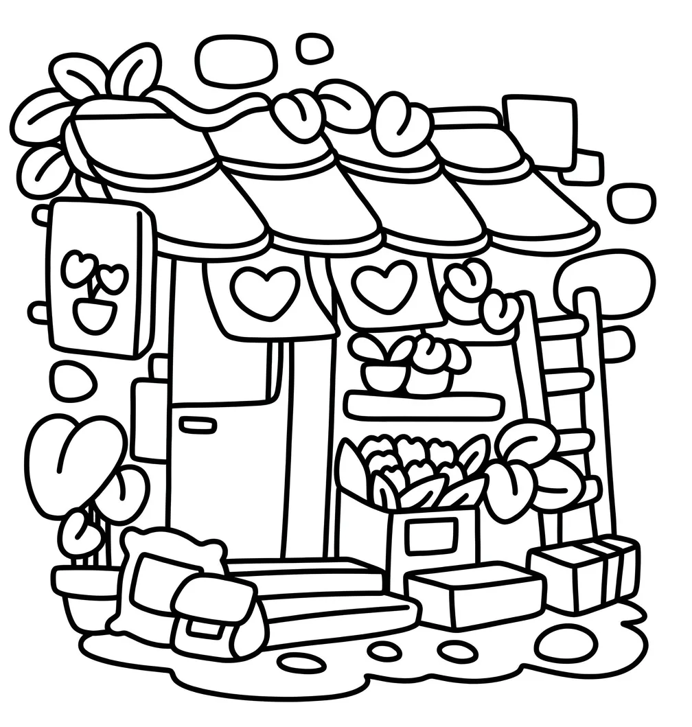 Cozy Corner 5 para colorear para niño de 3 años