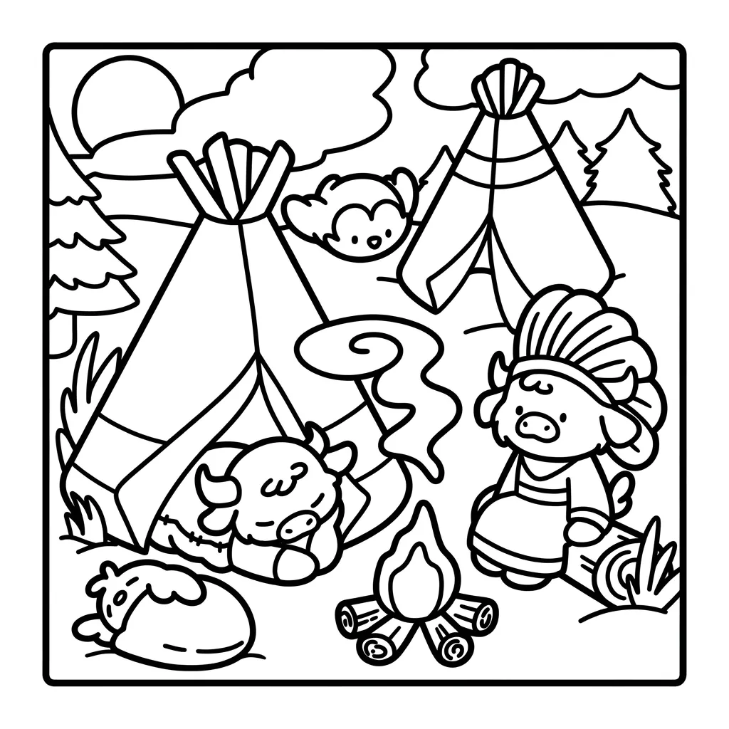 Cozy Eras 10 para colorear para niño de 7 años