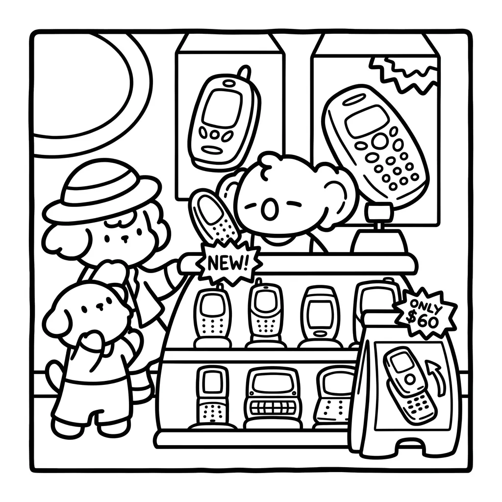 Cozy Eras 14 para colorear para imprimir kawaii