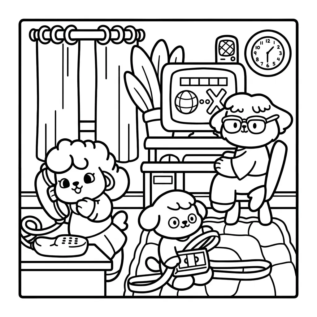 Cozy Eras 15 para colorear de para niños