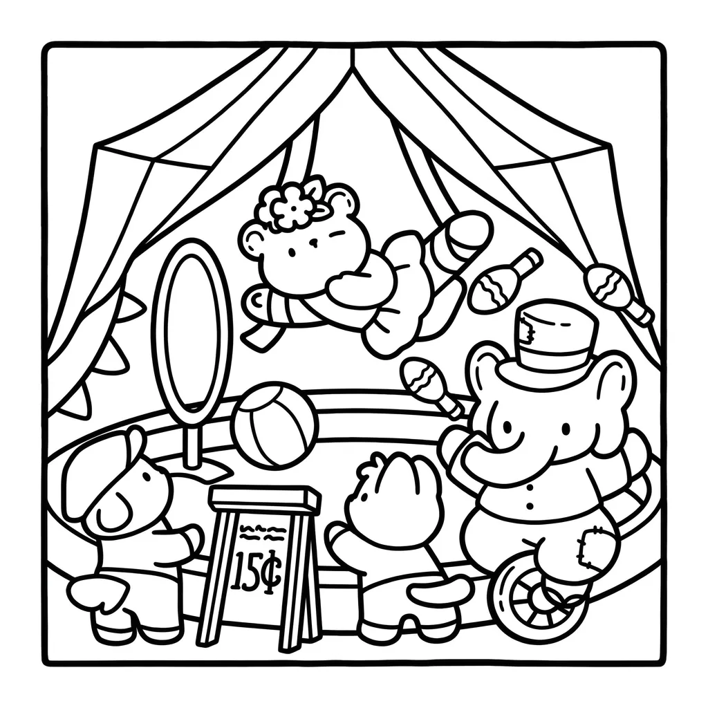 Cozy Eras 2 para colorear para niño gratis