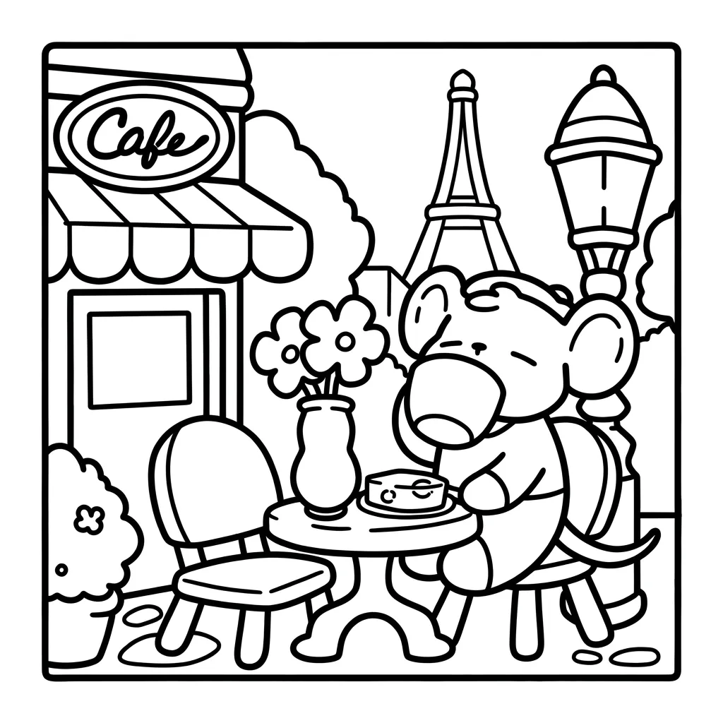 Cozy Eras 22 para colorear educativo para niño
