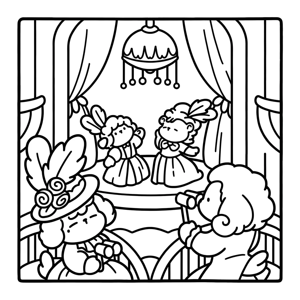 Cozy Eras 30 para colorear y recortar para imprimir