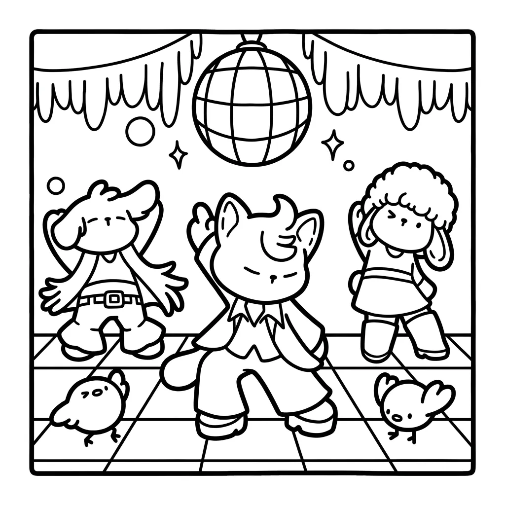 Cozy Eras 9 para colorear para niño