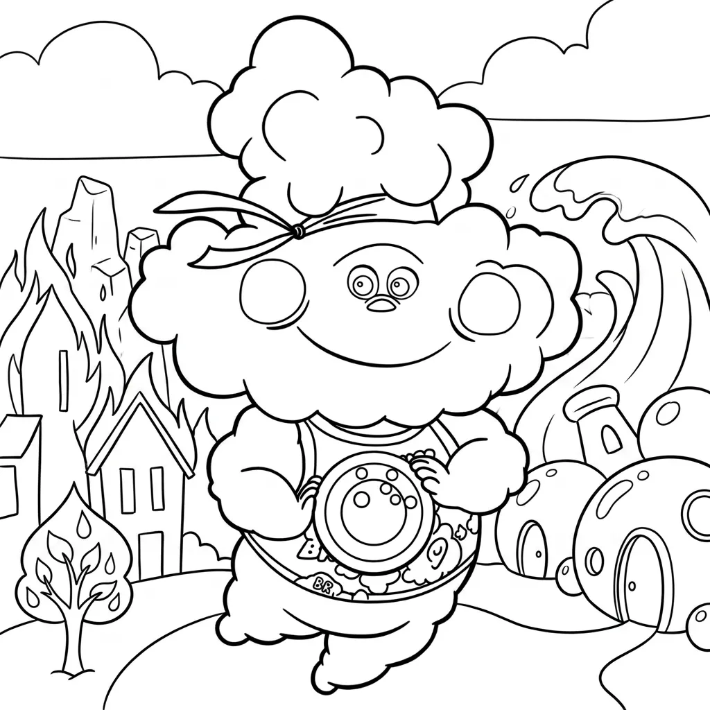 Elemental 18 para colorear para niños para imprimir