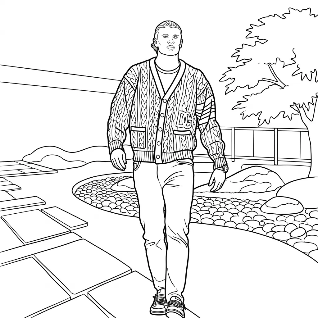 Erling Haaland 12 para colorear gratis