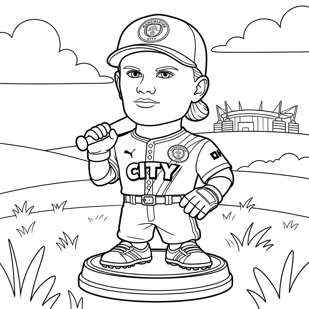 Erling Haaland 7 para colorear para niño de 5 años