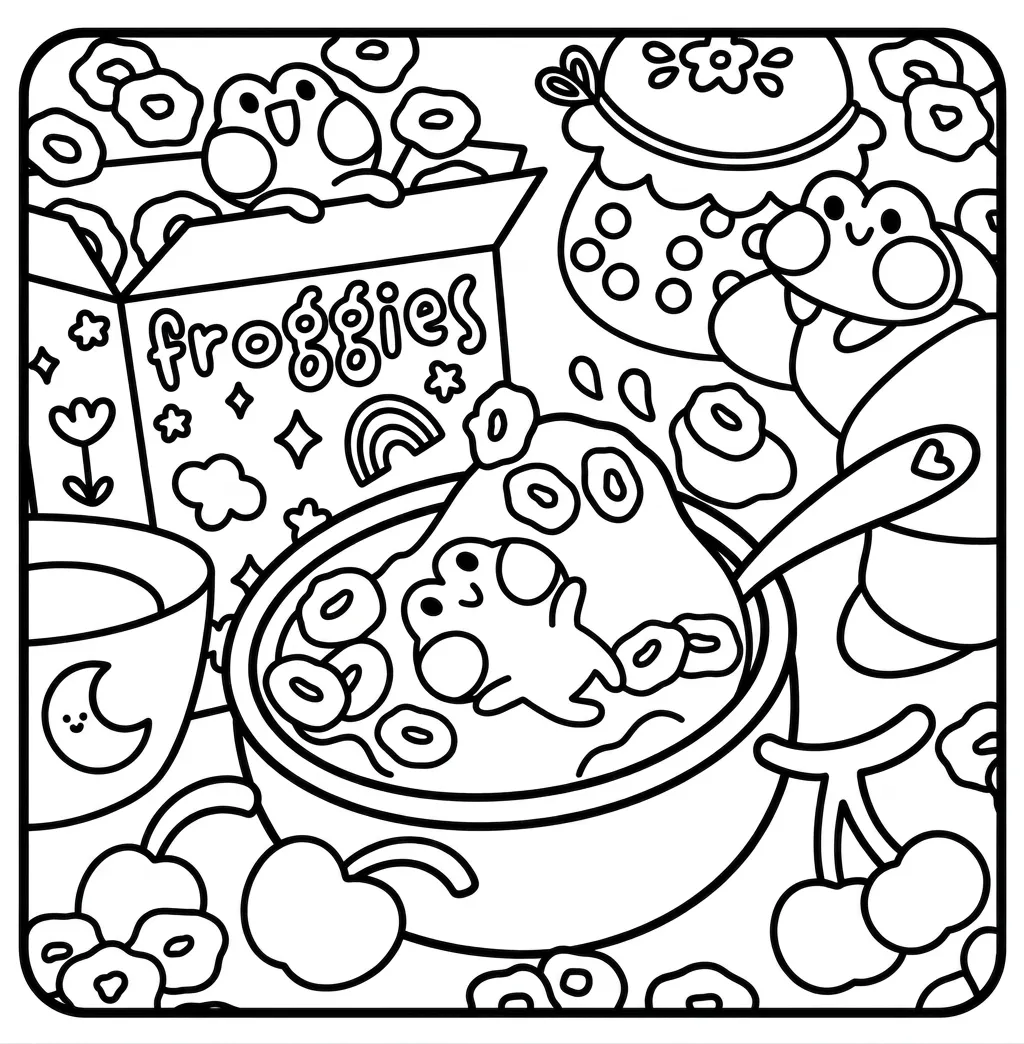 Froggy Days 11 para colorear para imprimir para niños