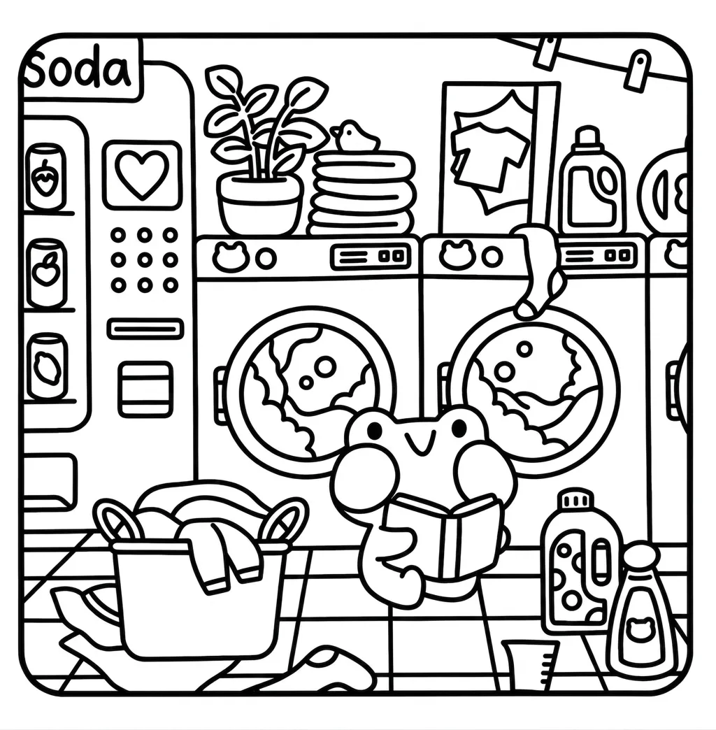 Froggy Days 13 para colorear para imprimir para niños