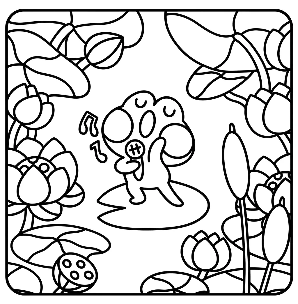 descargar Froggy Days 14 para colorear gratis