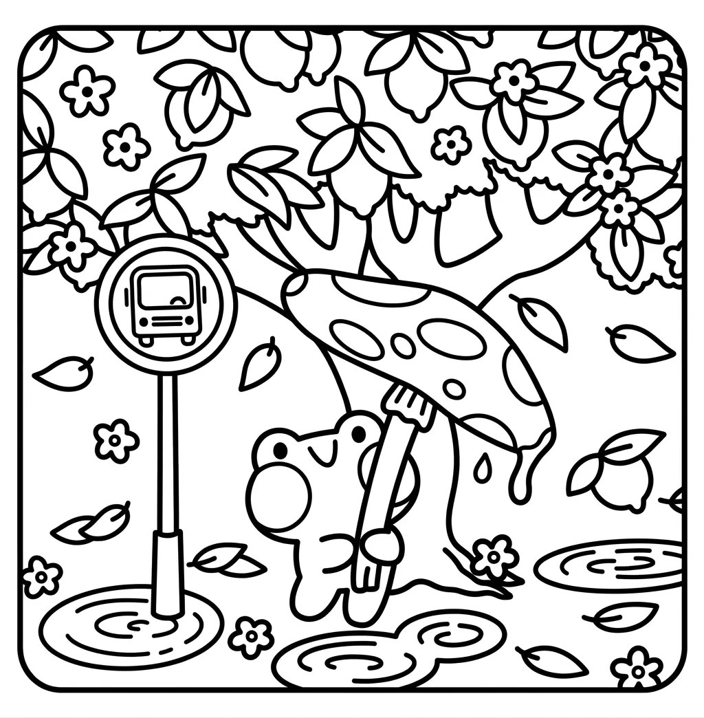 imagen de Froggy Days 19 para colorear para niño