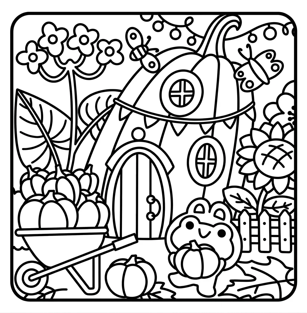 Froggy Days 22 para colorear para niño para imprimir