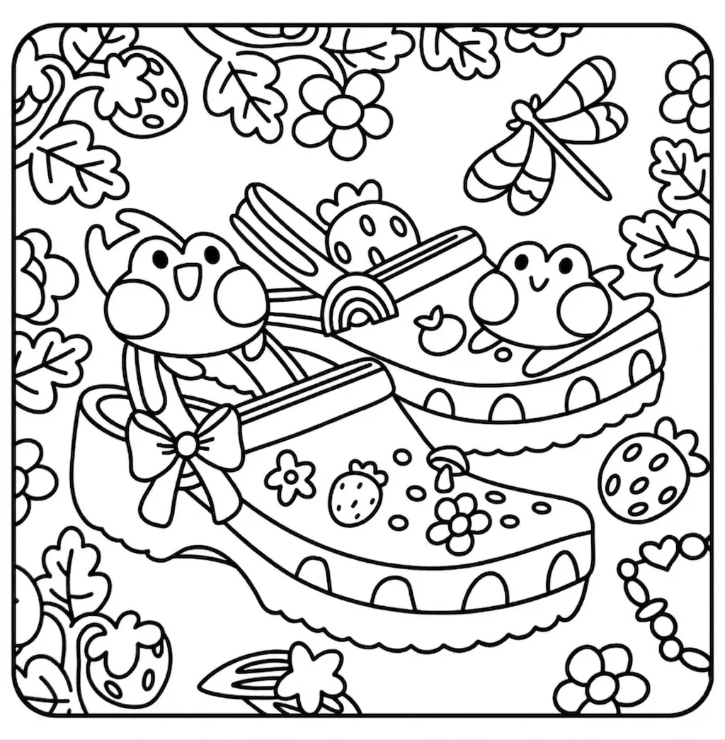 Froggy Days 29 para colorear para niños para imprimir