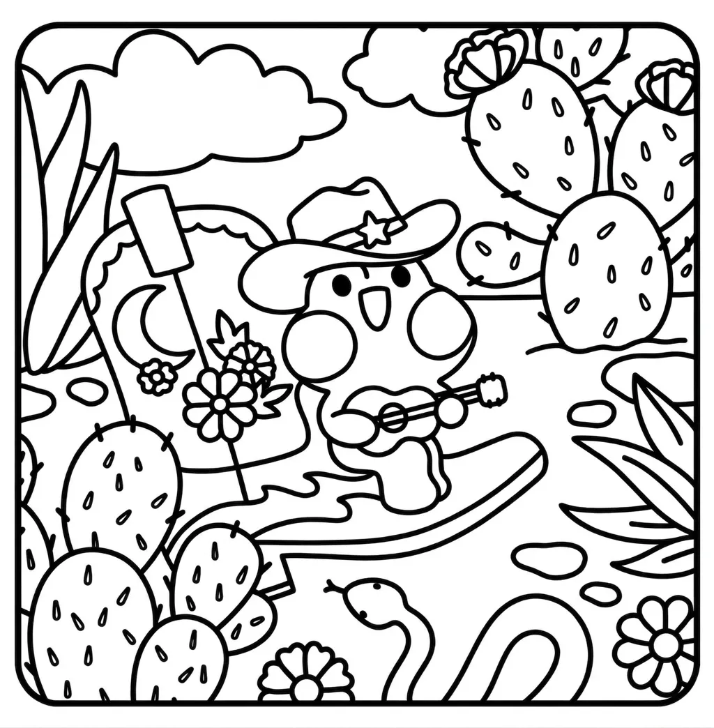 Froggy Days 30 para colorear para imprimir para niño de 2 años