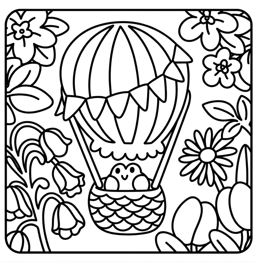 Froggy Days 32 para colorear y aprendizaje