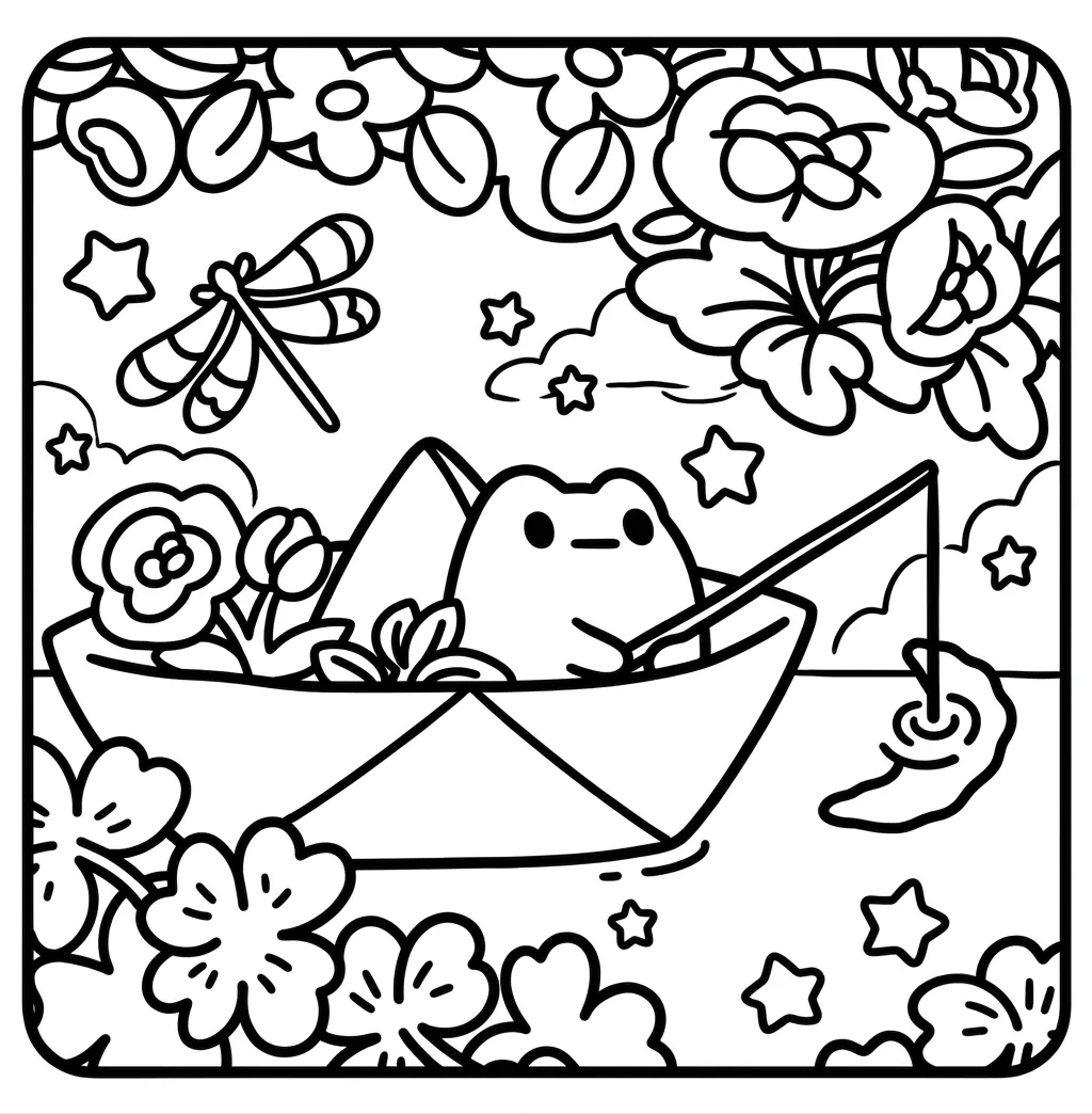 Froggy Days 33 de niño para colorear para imprimir