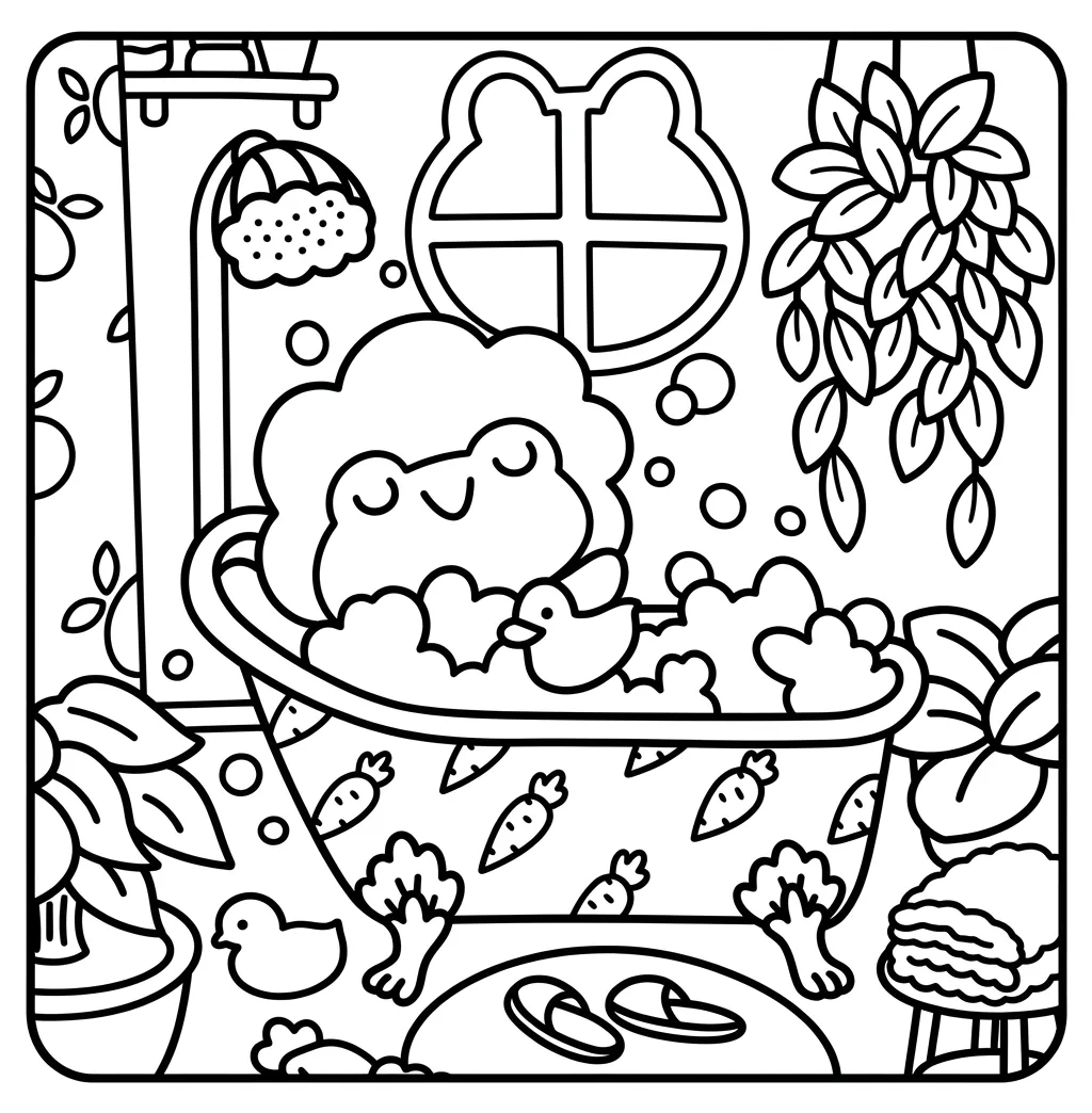Froggy Days 34 para colorear para imprimir para niño de 8 años