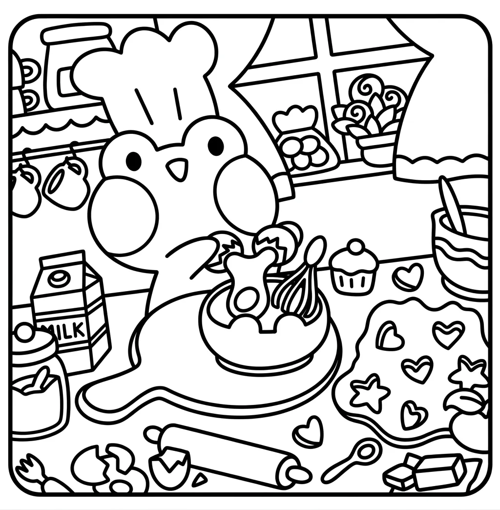imagen de Froggy Days 5 para colorear para niño