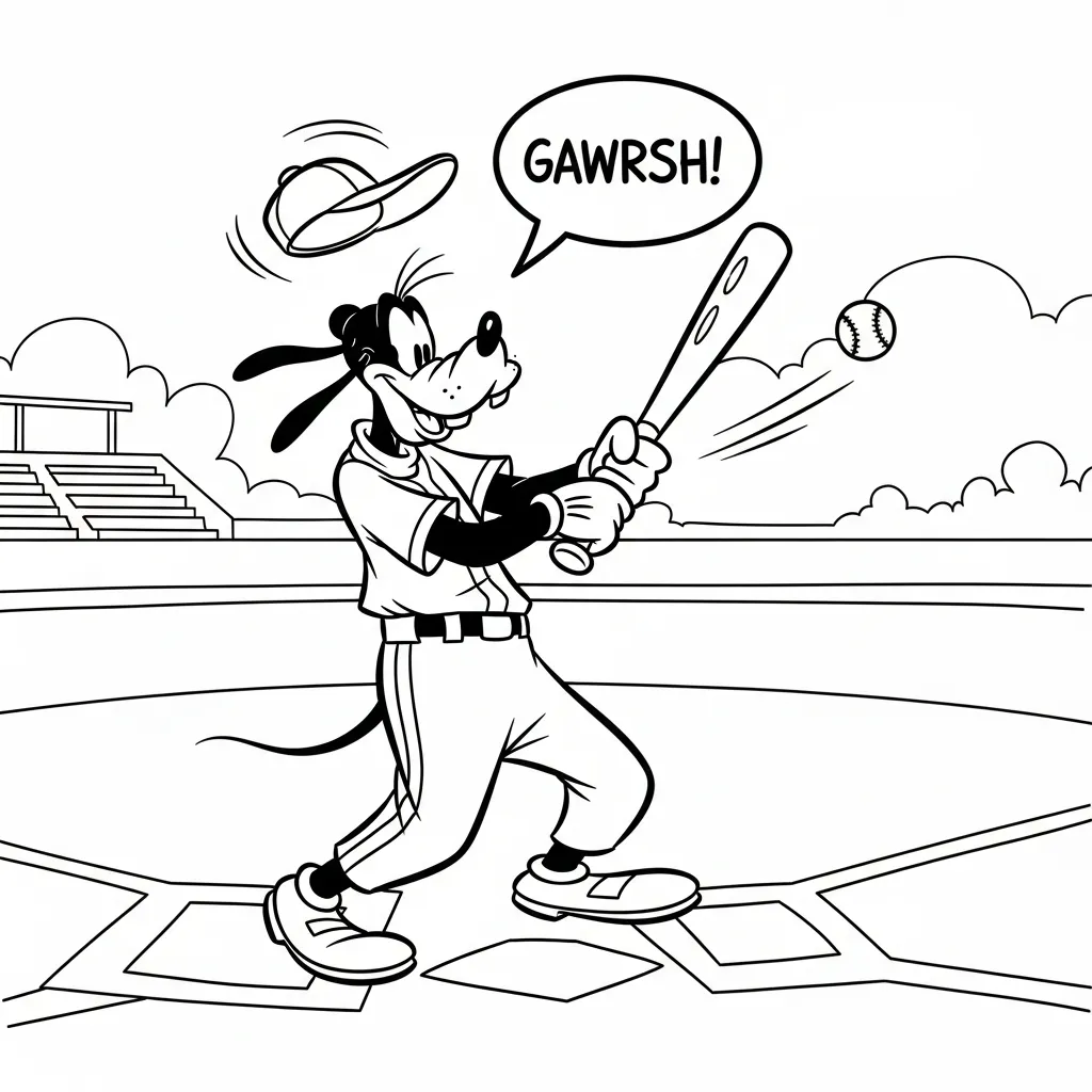 Goofy 1 para colorear en línea