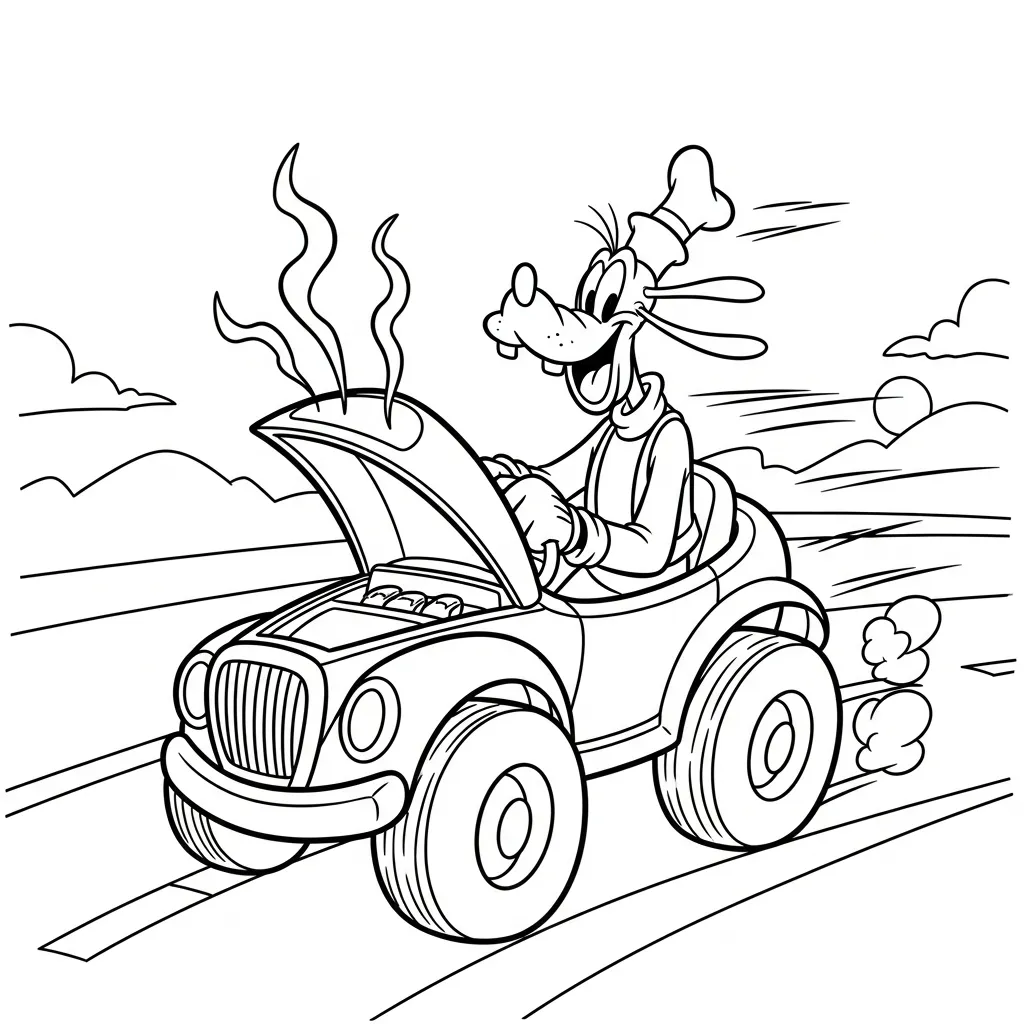 Goofy 23 para colorear gratis