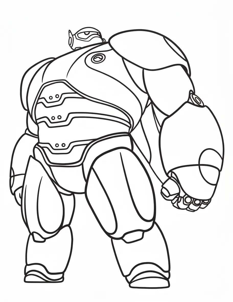 Gran Héroe 6 19 para colorear gratis