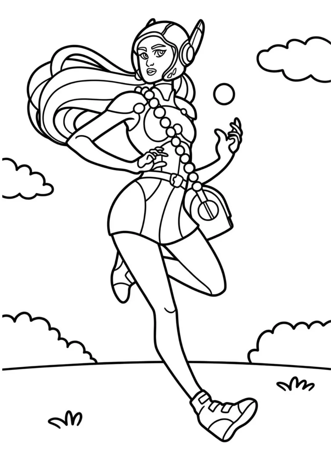 Gran Héroe 6 24 para colorear gratis para imprimir