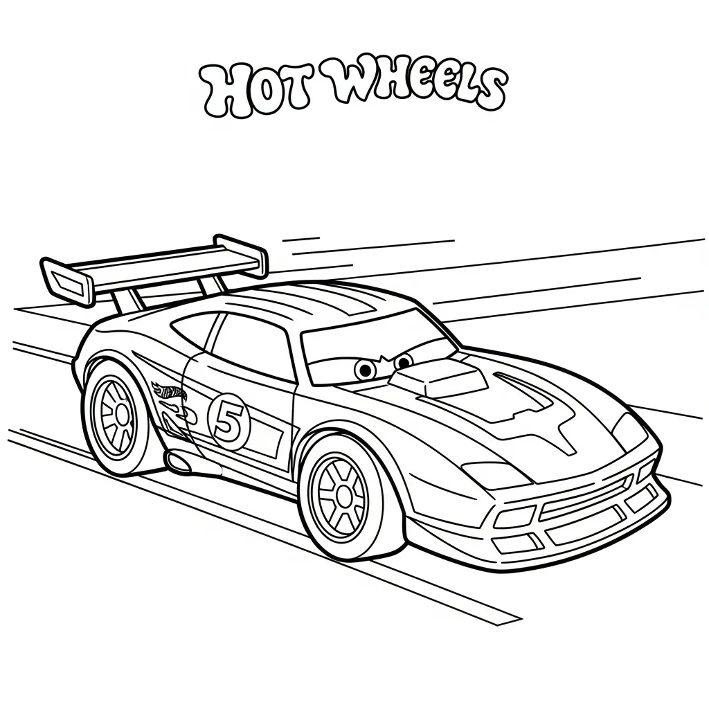 Hot Wheels Para Colorear para colorear para imprimir kawaii