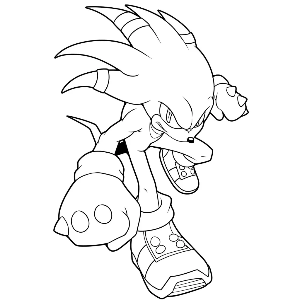 Knuckles 12 para colorear en línea para niño