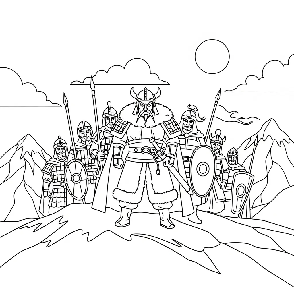 Mulan 17 para colorear para niños para imprimir