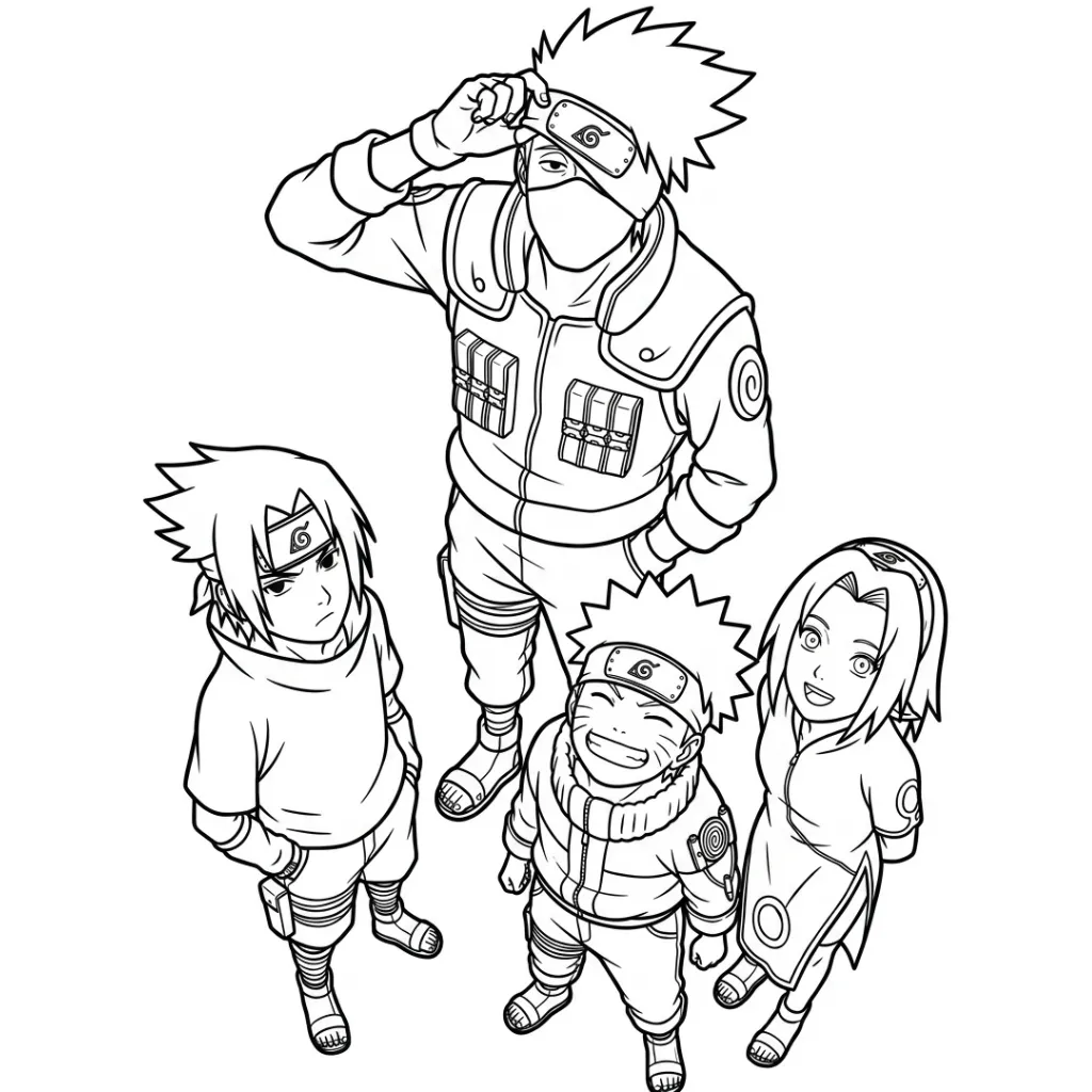 Naruto 11 para colorear para imprimir pdf