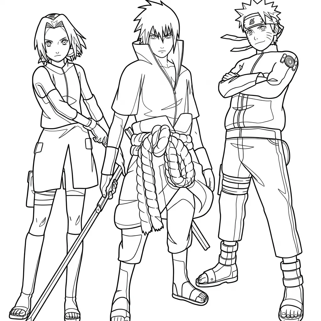 Naruto 14 para colorear para imprimir