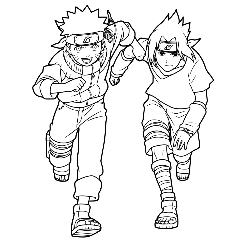 Naruto 15 para colorear para imprimir gratis