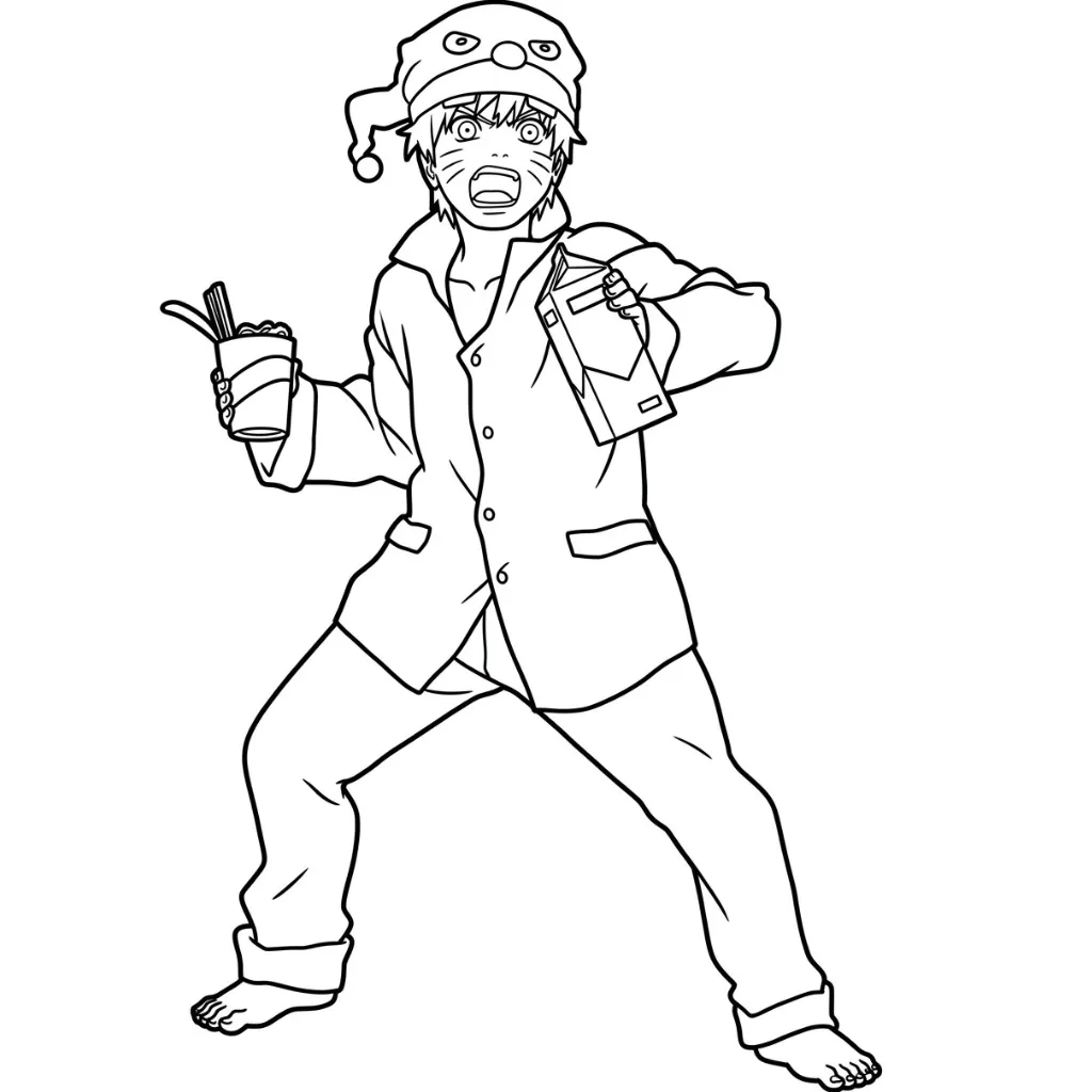 Naruto 17 para colorear para niño para imprimir