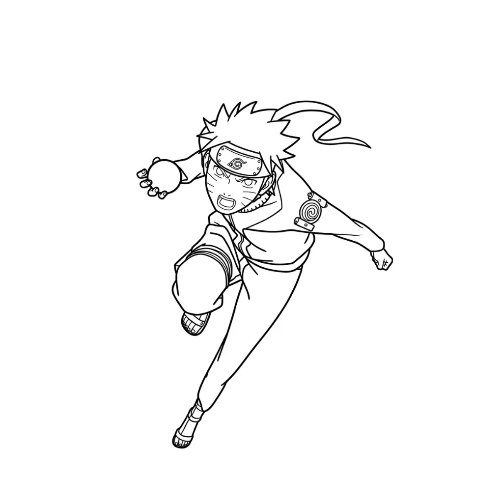 Naruto 19 para colorear y aprendizaje