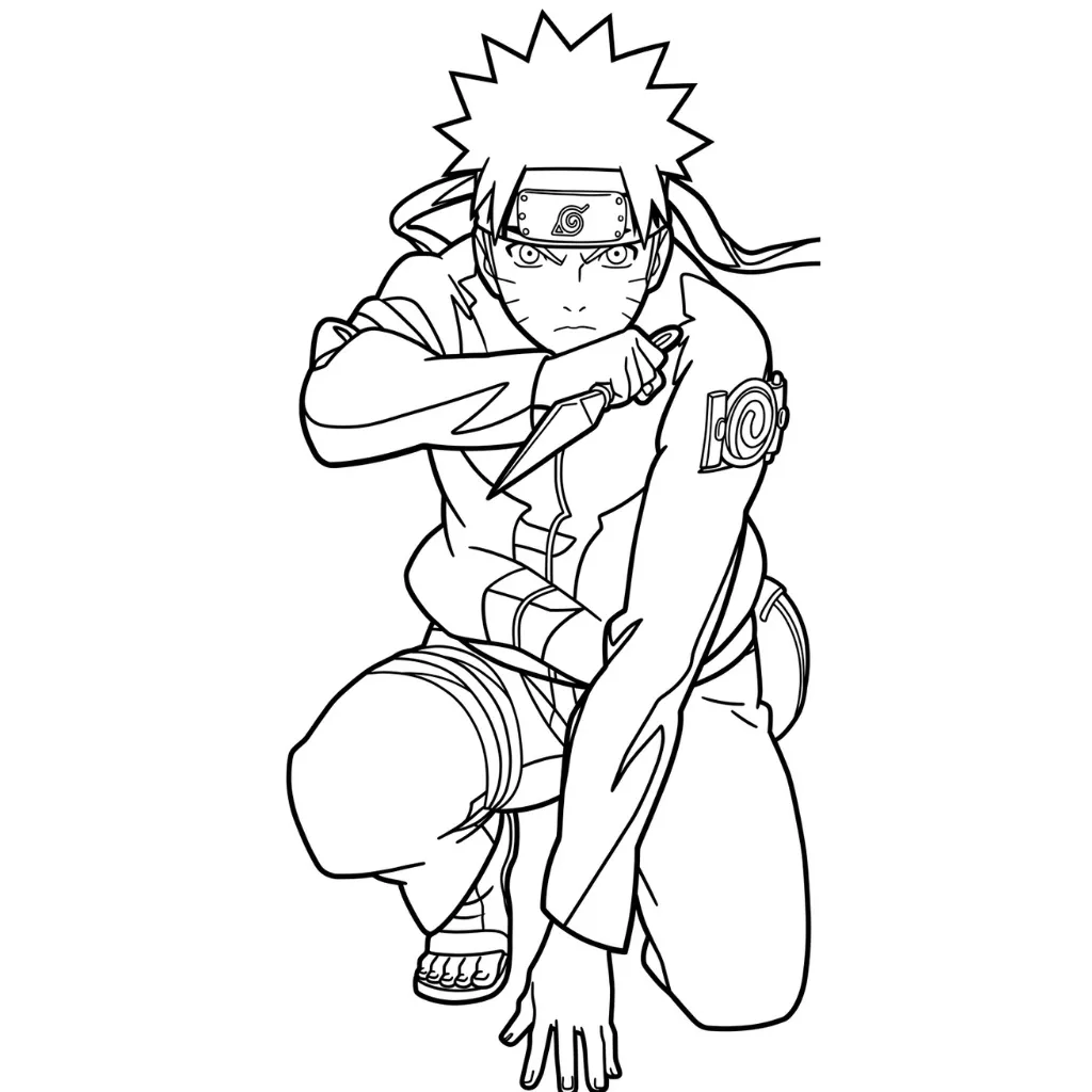 para imprimir Naruto 21 para colorear gratis