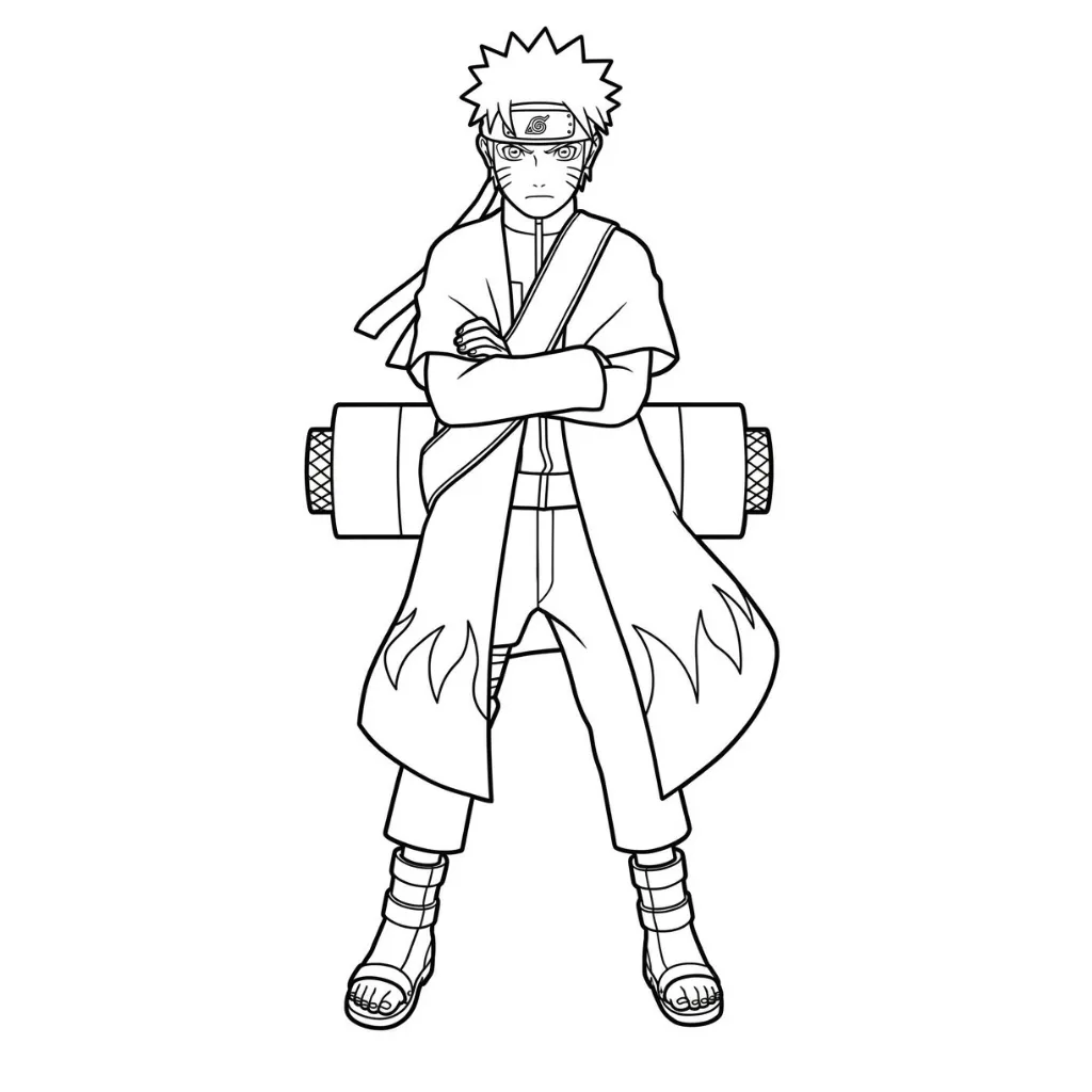 Naruto 22 para colorear en línea