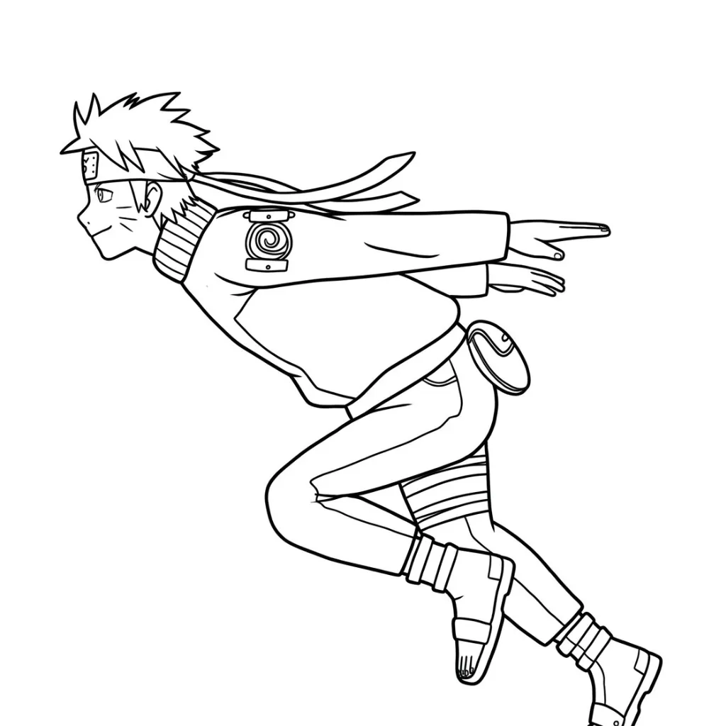 Naruto 23 para colorear para imprimir gratis pdf