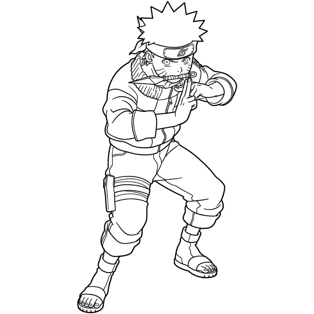 Naruto 26 para colorear para imprimir pdf