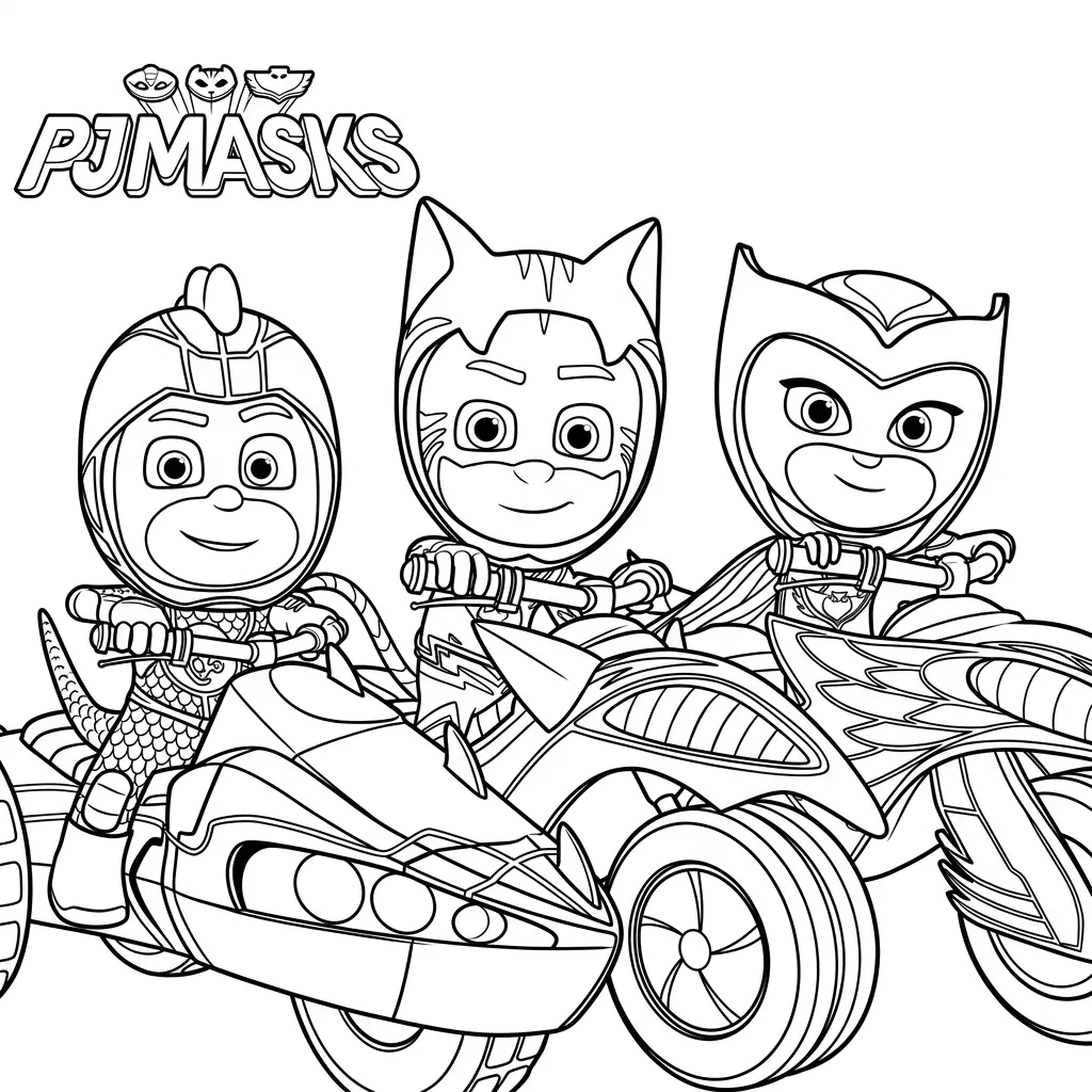 PJ Masks Para Colorear para colorear para imprimir para niño de 10 años