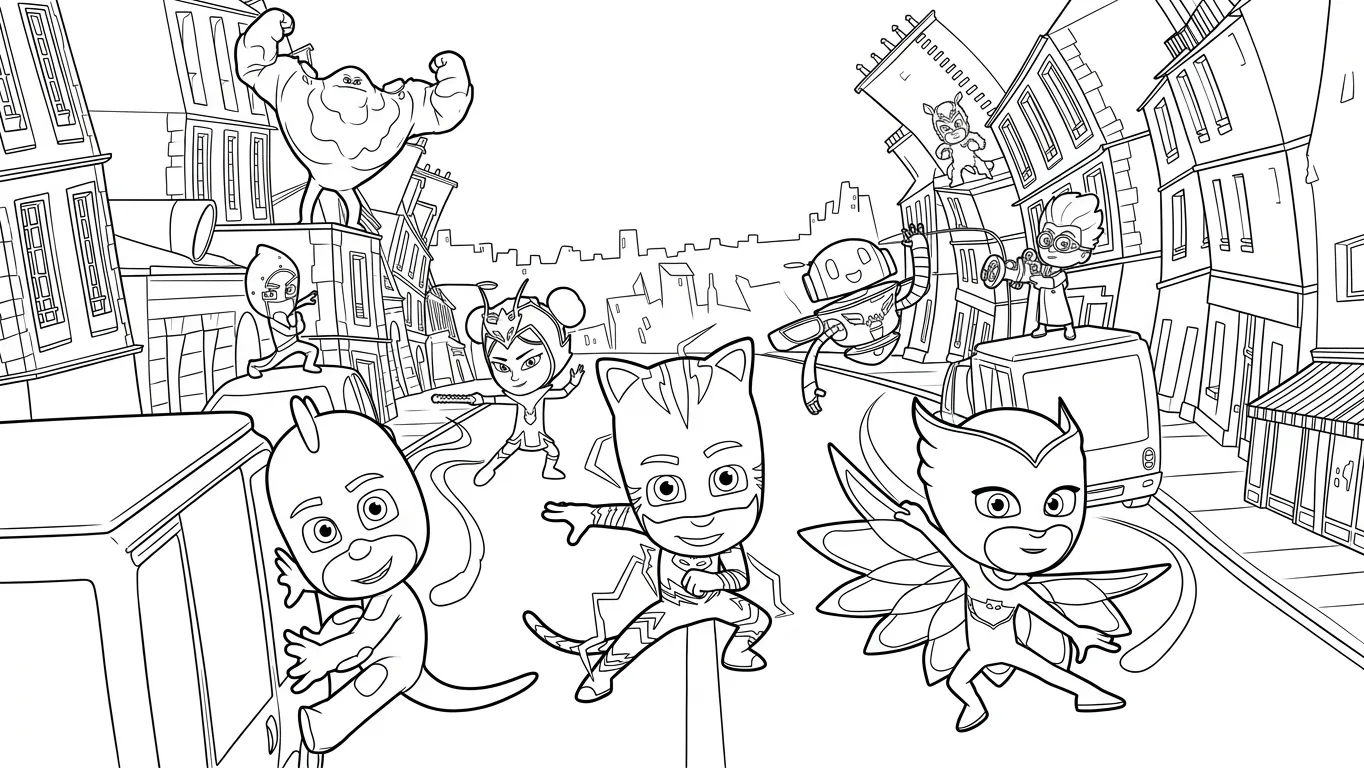 PJ Masks Para Colorear para colorear para imprimir