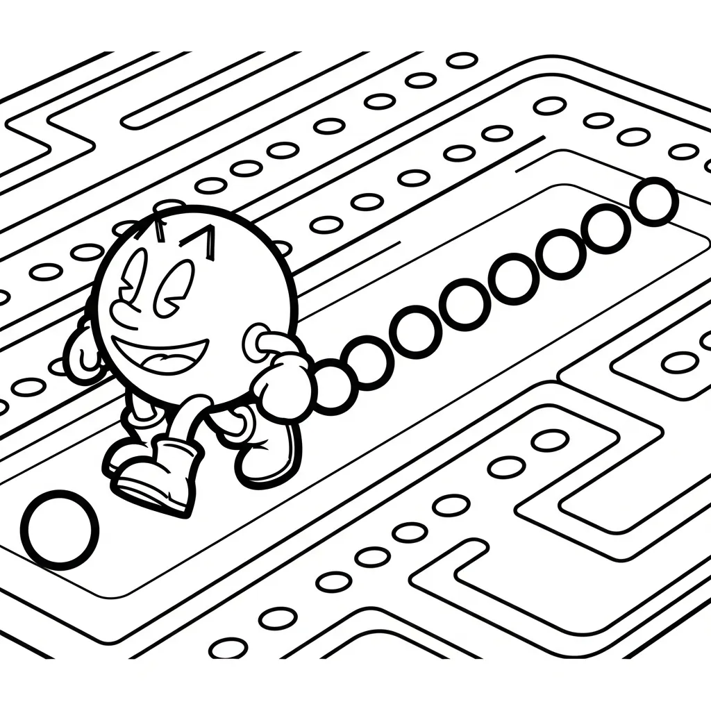 descargar Pacman 18 para colorear gratis
