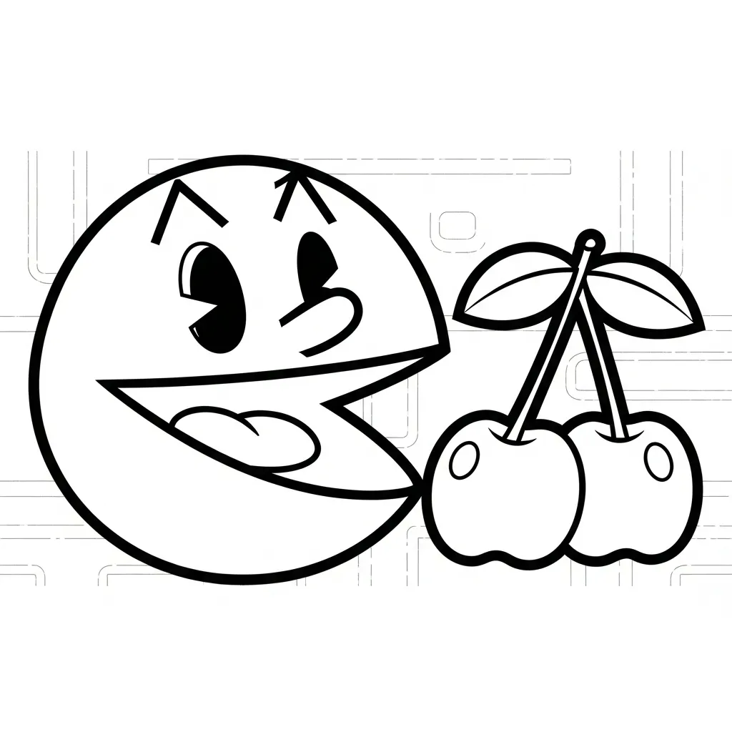 para imprimir Pacman 19 para colorear gratis