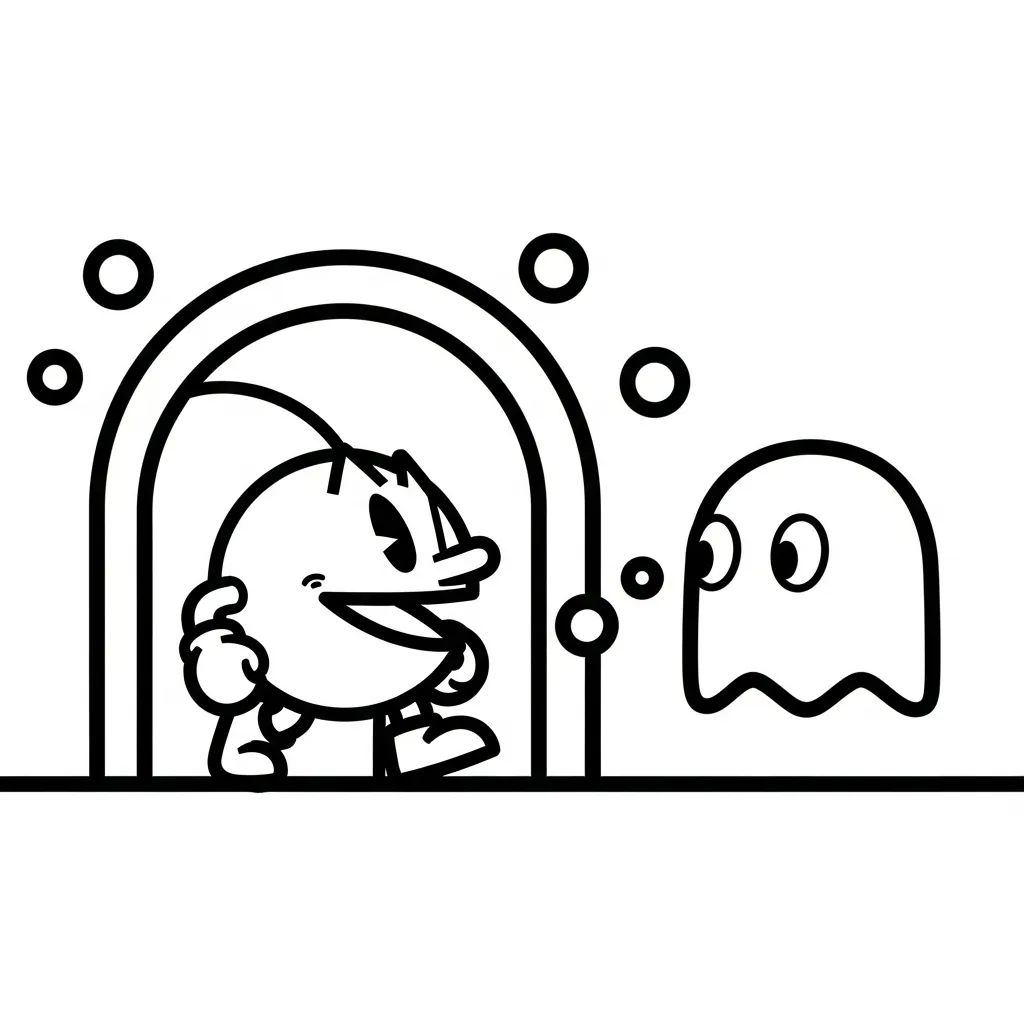 descargar Pacman 6 para colorear gratis